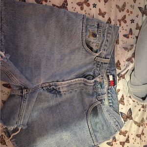 Tommy Hilfiger Women's Light Blue Denim Shorts